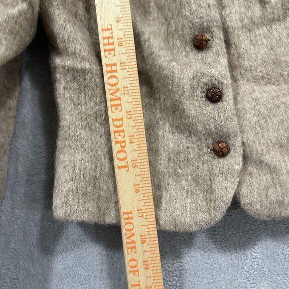 MJ‎ Concepts Sportswear Wool Button Blazer Union Made Women's 5 XS Beige Vintage - Picture 4 of 8